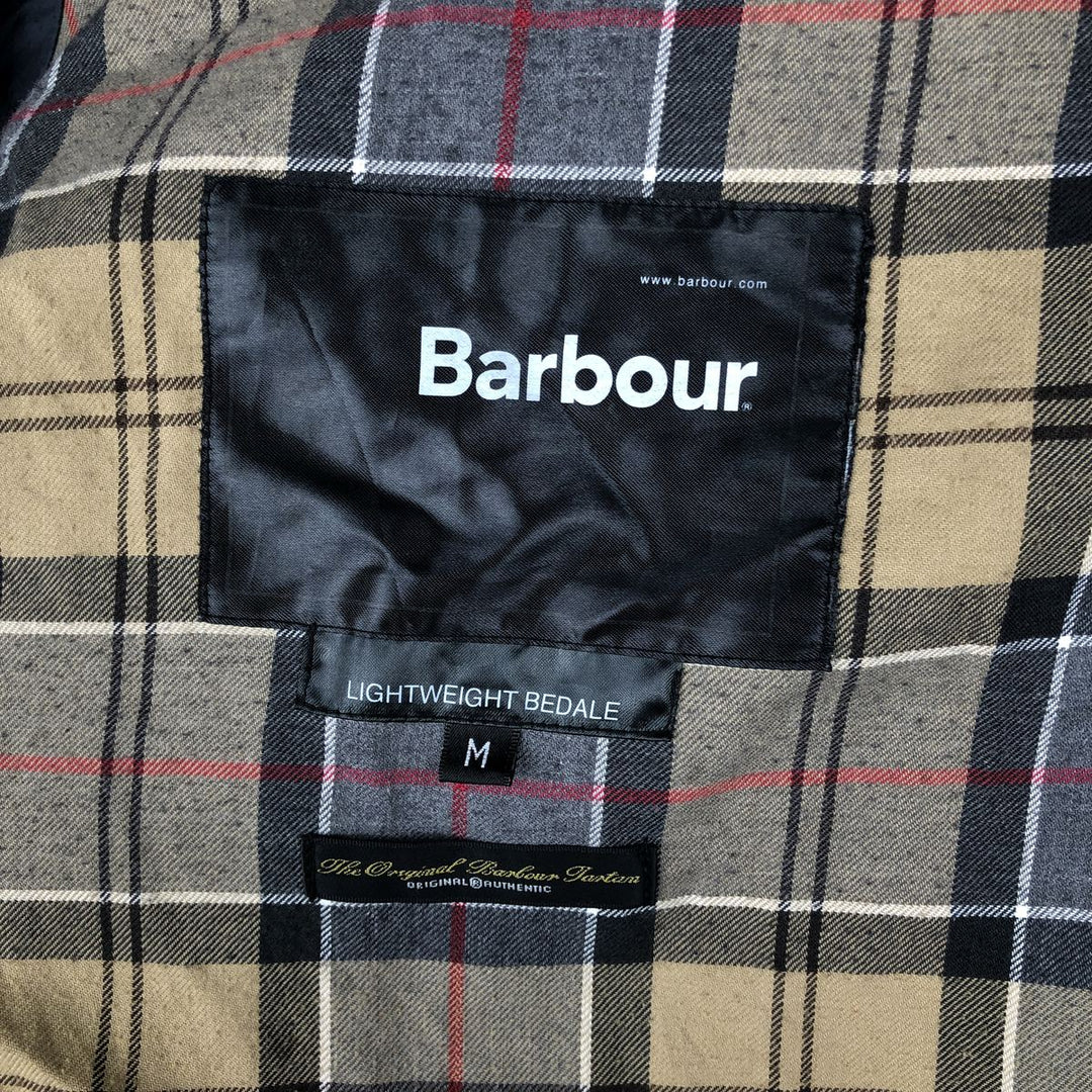 Barbour Lightweight Bedale Cotton Jacket, Men's Size M cotton Beige type Vintage Second Hand
