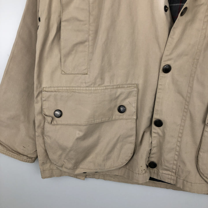 Barbour Lightweight Bedale Cotton Jacket, Men's Size M cotton Beige type Vintage Second Hand