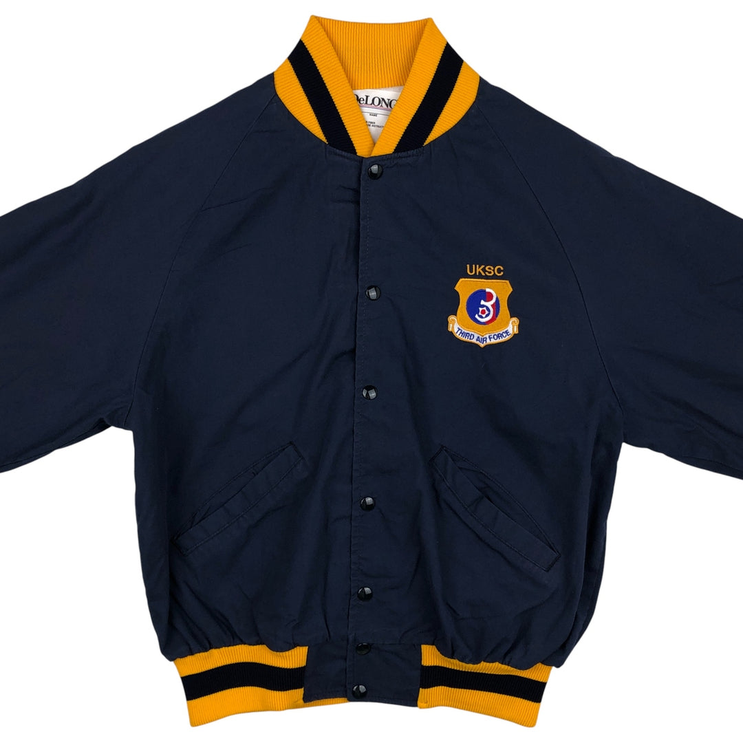90'S DeLONG Vintage Blouson, Made in USA, Men's Size M unclear navy blue type Vintage Second Hand