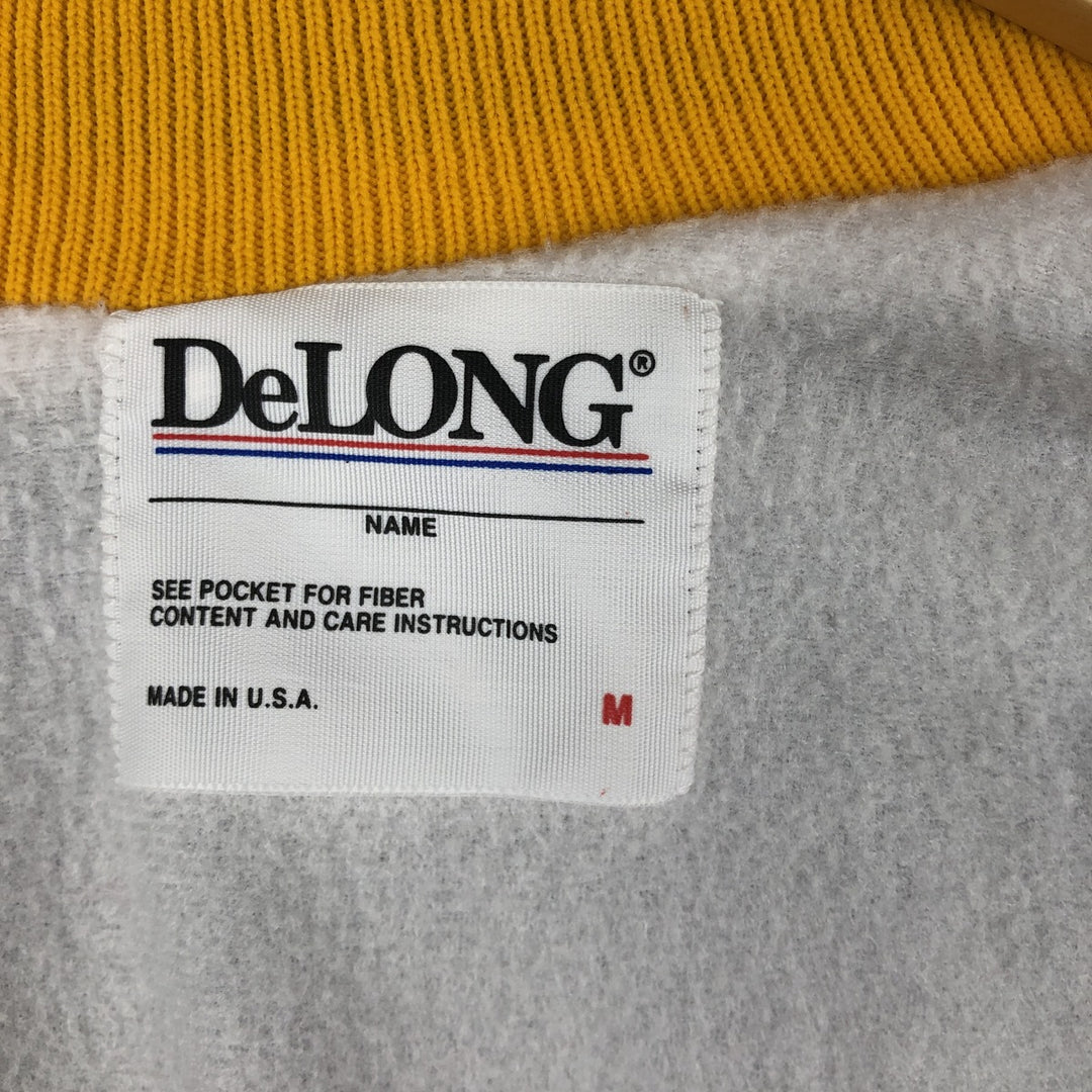 90'S DeLONG Vintage Blouson, Made in USA, Men's Size M unclear navy blue type Vintage Second Hand