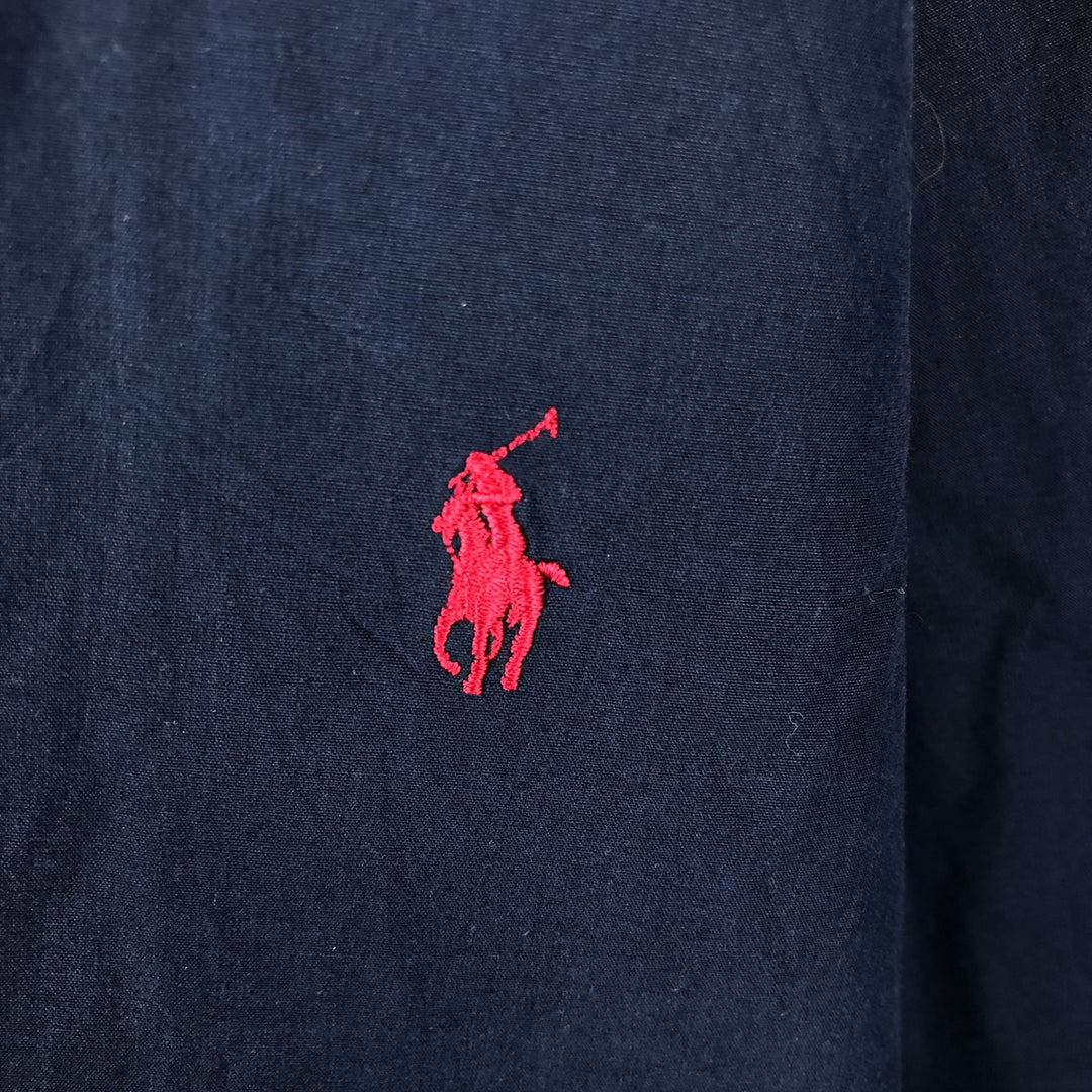 Ralph Lauren POLO by Ralph Lauren reversible cotton jacket, men's size XL cotton navy blue type Vintage Second Hand