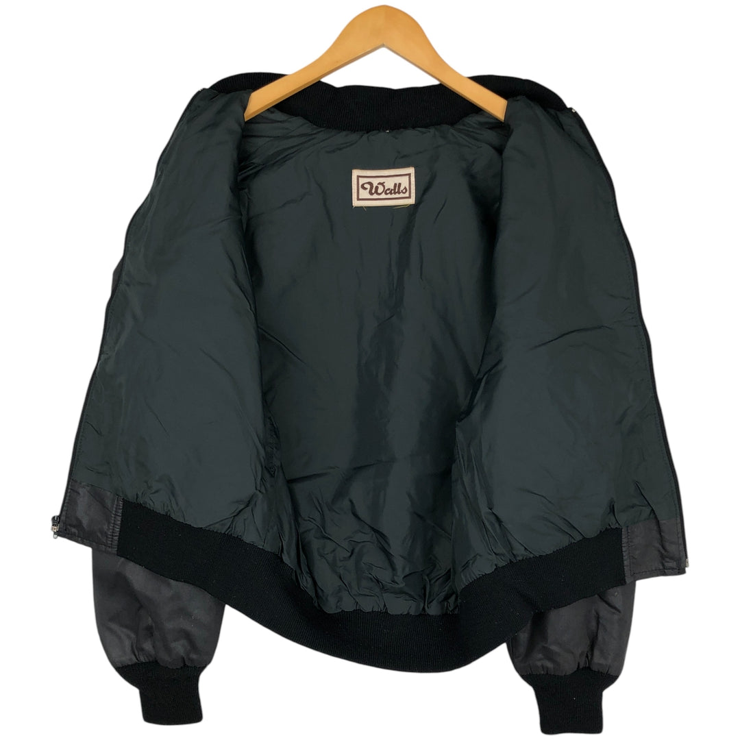 90'S Walls Derby Jacket, Cup Shoulder, Men's, Size L, Vintage unclear black type Vintage Second Hand