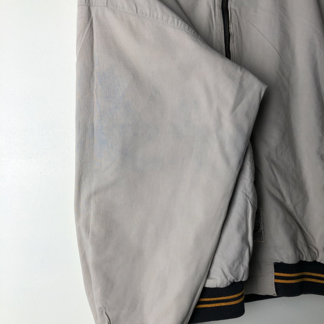 1990'S MLB Pittsburgh Pirates striped reversible blouson, men's size L equivalent, vintage. Lamy Charcoal Vintage Second Hand