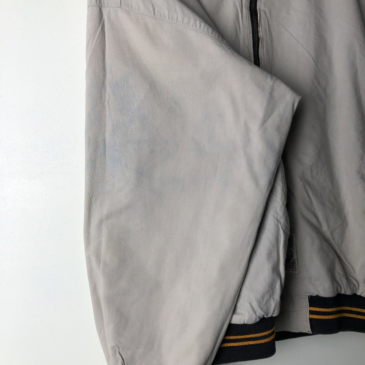 1990'S MLB Pittsburgh Pirates striped reversible blouson, men's size L equivalent, vintage. Lamy Charcoal Vintage Second Hand