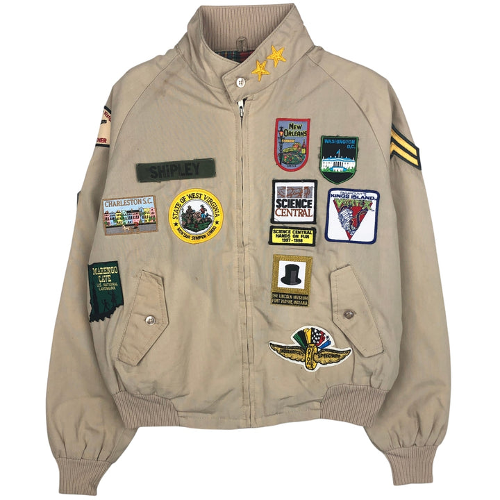 90'S American Eagle Outfitters Custom Jacket, Men's Size L, Vintage polyester Beige type Vintage Second Hand
