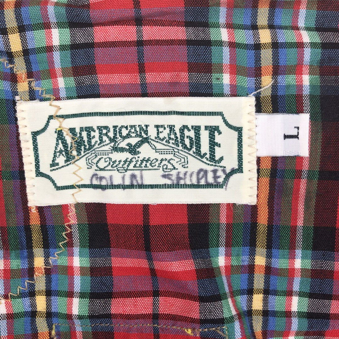 90'S American Eagle Outfitters Custom Jacket, Men's Size L, Vintage polyester Beige type Vintage Second Hand
