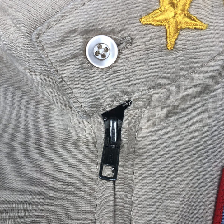 90'S American Eagle Outfitters Custom Jacket, Men's Size L, Vintage polyester Beige type Vintage Second Hand