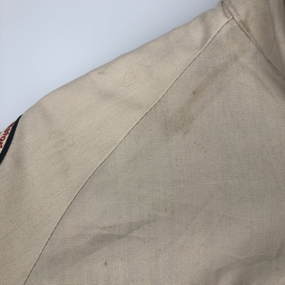 90'S American Eagle Outfitters Custom Jacket, Men's Size L, Vintage polyester Beige type Vintage Second Hand