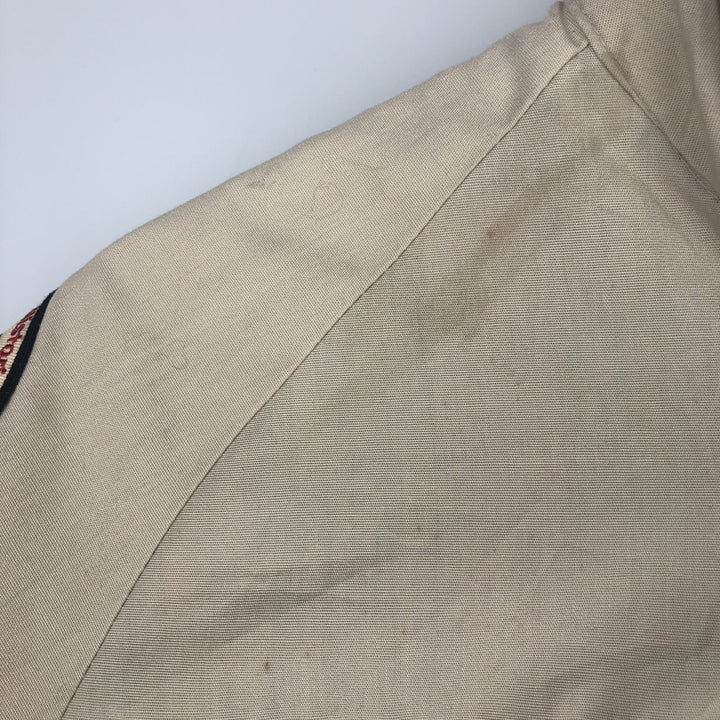 90'S American Eagle Outfitters Custom Jacket, Men's Size L, Vintage polyester Beige type Vintage Second Hand