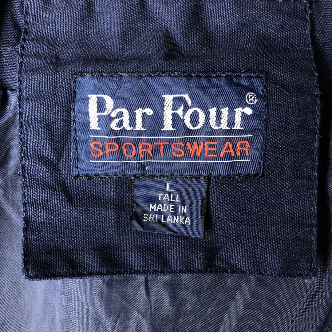 Par Four Derby Jacket, Cup Shoulder Jacket, Men's Size L cotton navy blue type Vintage Second Hand