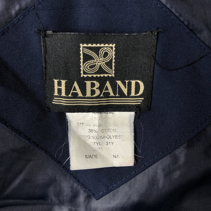 90s-00'S HABAND Derby Jacket, Cup Shoulder, Men's, Size XL, Vintage cotton navy blue type Vintage Second Hand