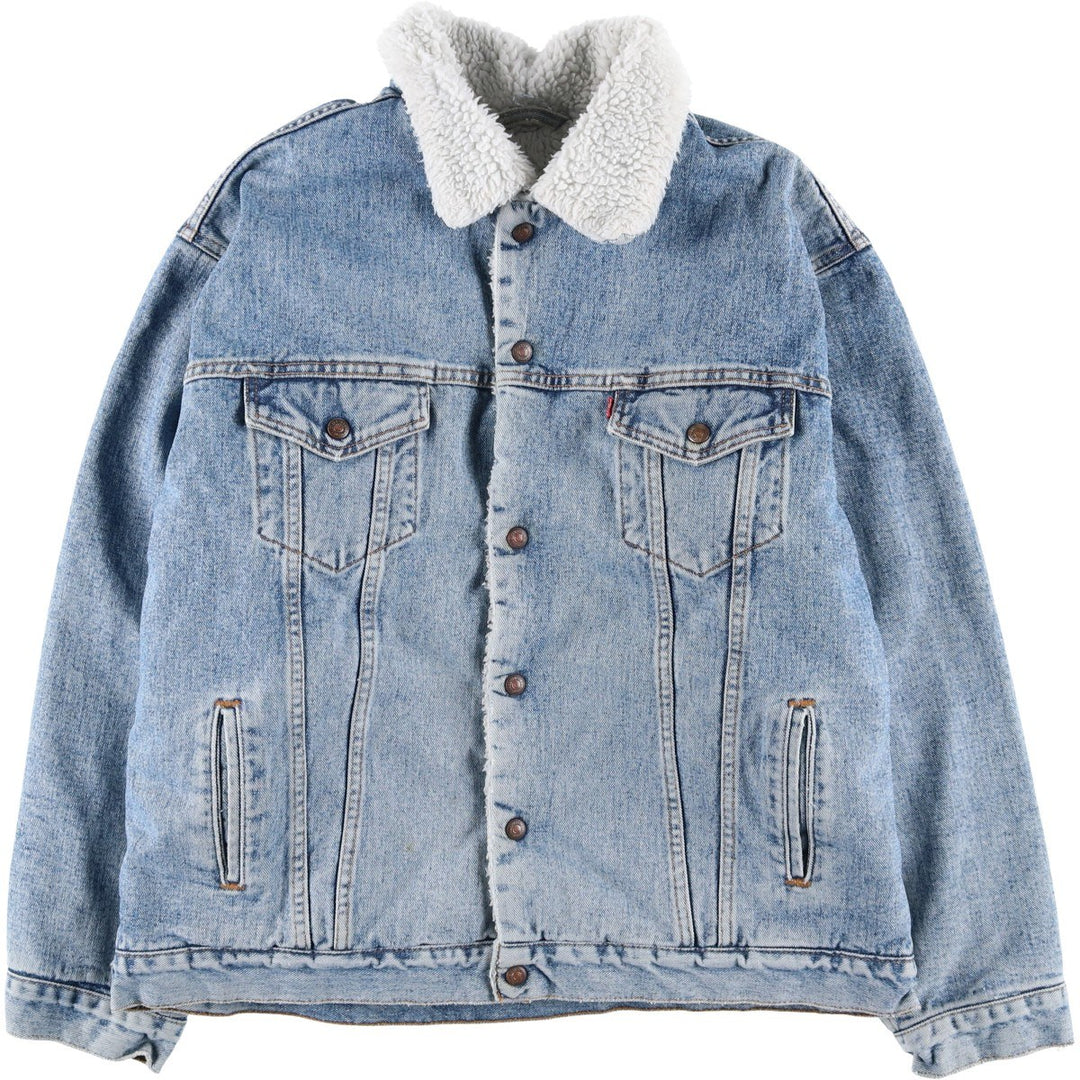 90'S Levi's 70609-4891 Padded Denim Jacket, Men's Size XL, Vintage cotton blue type Vintage Second Hand