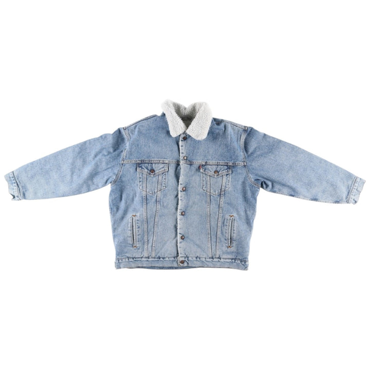 90'S Levi's 70609-4891 Padded Denim Jacket, Men's Size XL, Vintage cotton blue type Vintage Second Hand