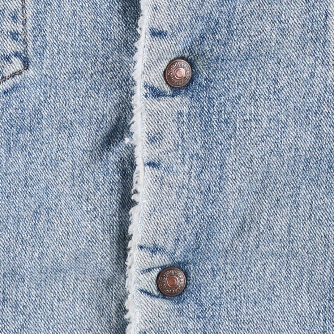 90'S Levi's 70609-4891 Padded Denim Jacket, Men's Size XL, Vintage cotton blue type Vintage Second Hand