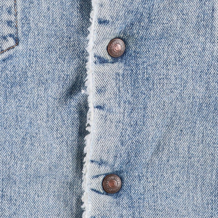 90'S Levi's 70609-4891 Padded Denim Jacket, Men's Size XL, Vintage cotton blue type Vintage Second Hand