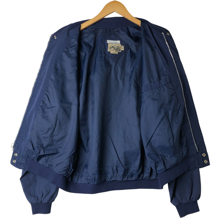 Vintage 80s-90'S Arnold Palmer Arnie Derby Jacket, Cup Shoulder, Men's XL cotton navy blue type Vintage Second Hand