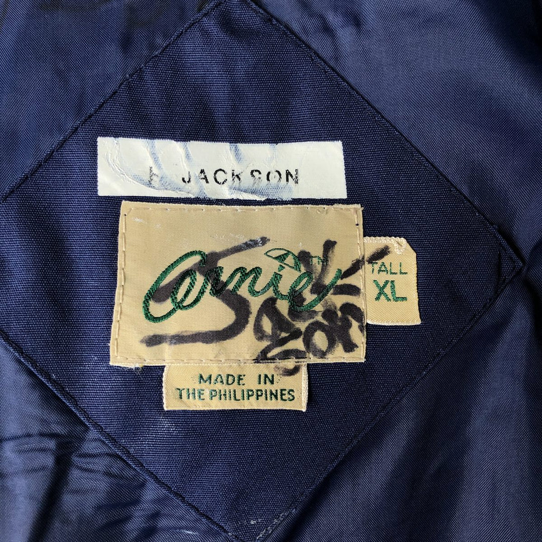 Vintage 80s-90'S Arnold Palmer Arnie Derby Jacket, Cup Shoulder, Men's XL cotton navy blue type Vintage Second Hand