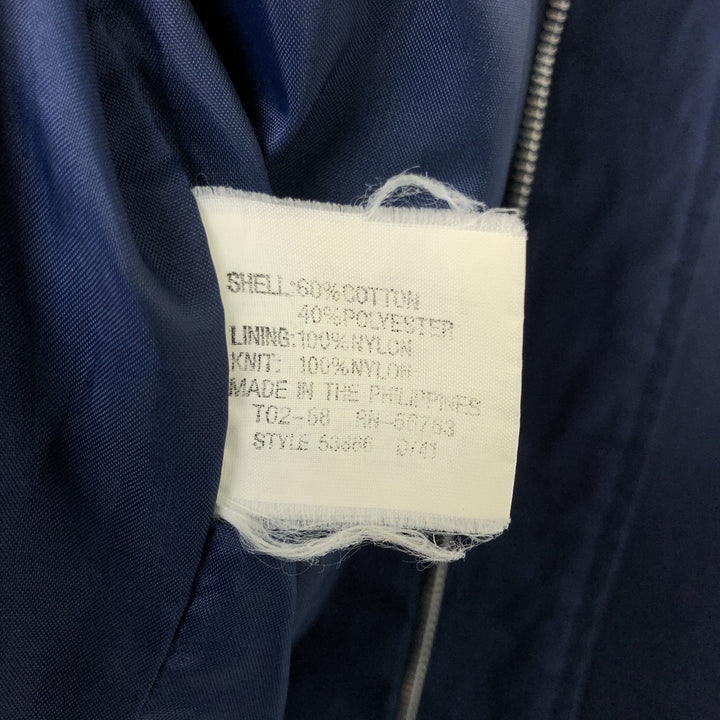 Vintage 80s-90'S Arnold Palmer Arnie Derby Jacket, Cup Shoulder, Men's XL cotton navy blue type Vintage Second Hand