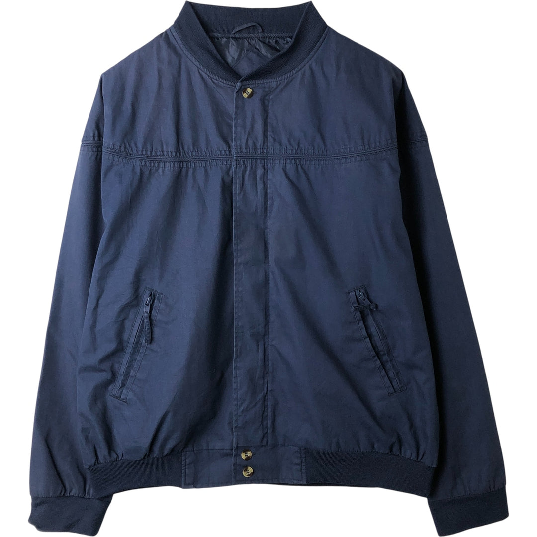 Vintage 90'S Windbreaker Derby Jacket with Cup Shoulder Strap, Men's XL unclear navy blue type Vintage Second Hand