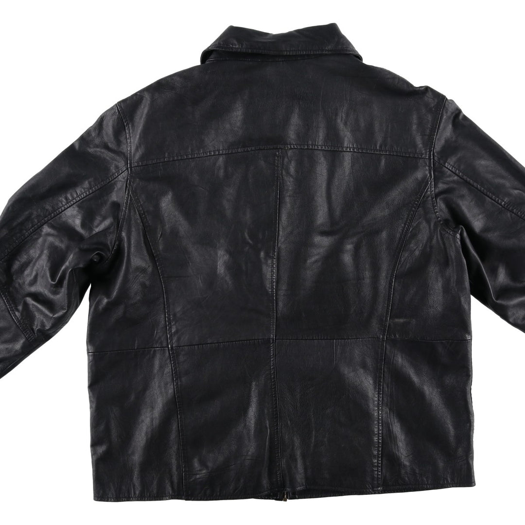 EASTWIND Leather Jacket Men's XXL Genuine Leather Lamb Leather black type Vintage Second Hand