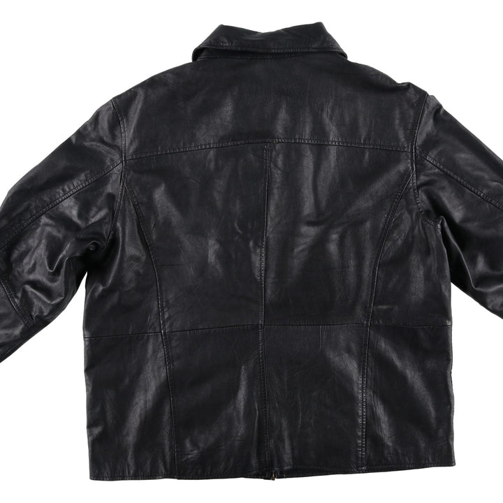 EASTWIND Leather Jacket Men's XXL Genuine Leather Lamb Leather black type Vintage Second Hand