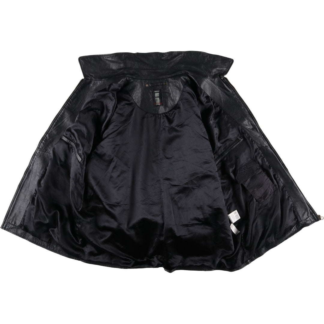 EASTWIND Leather Jacket Men's XXL Genuine Leather Lamb Leather black type Vintage Second Hand