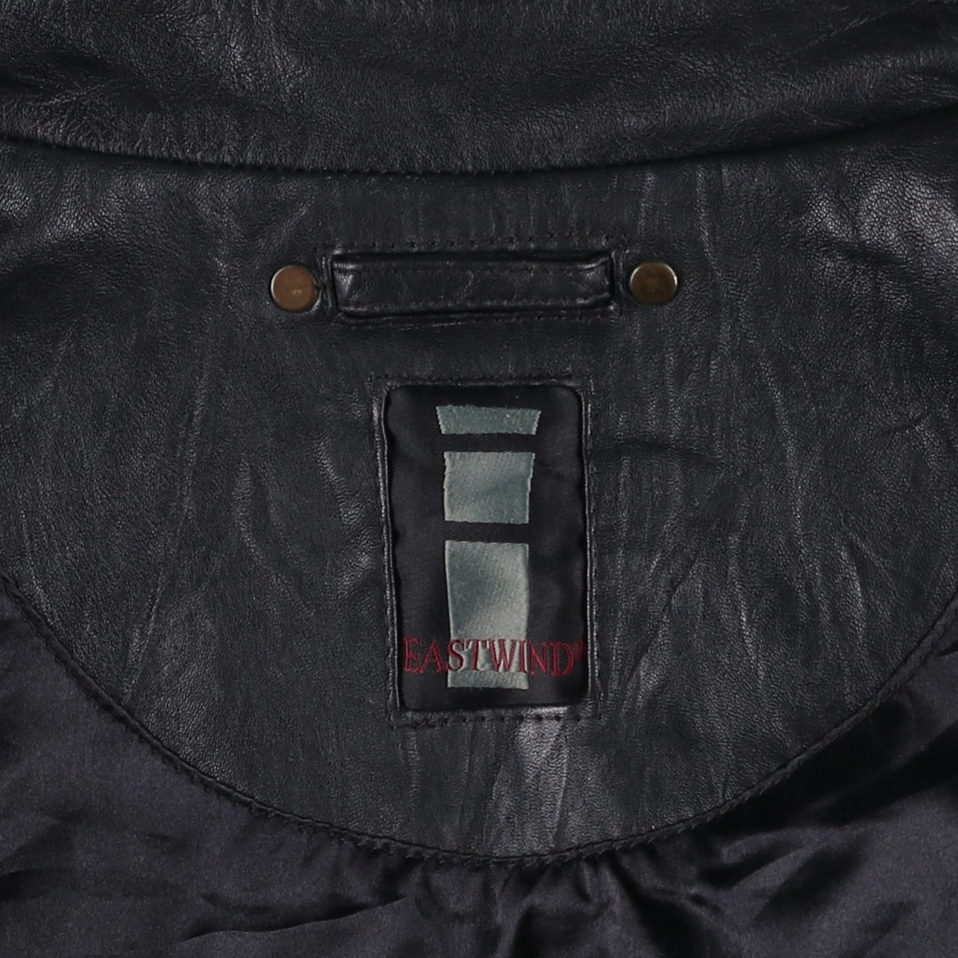 EASTWIND Leather Jacket Men's XXL Genuine Leather Lamb Leather black type Vintage Second Hand