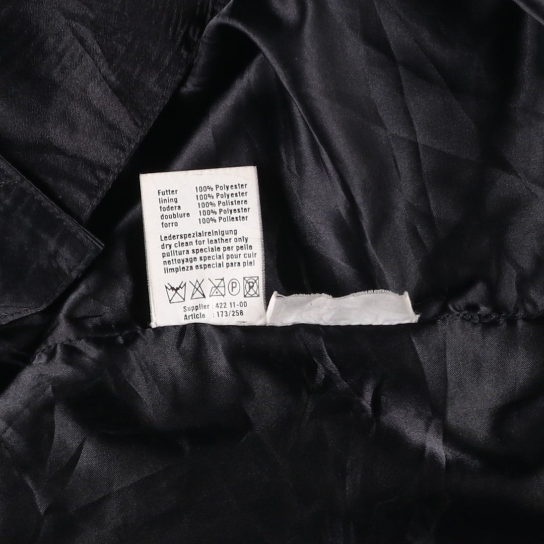 EASTWIND Leather Jacket Men's XXL Genuine Leather Lamb Leather black type Vintage Second Hand