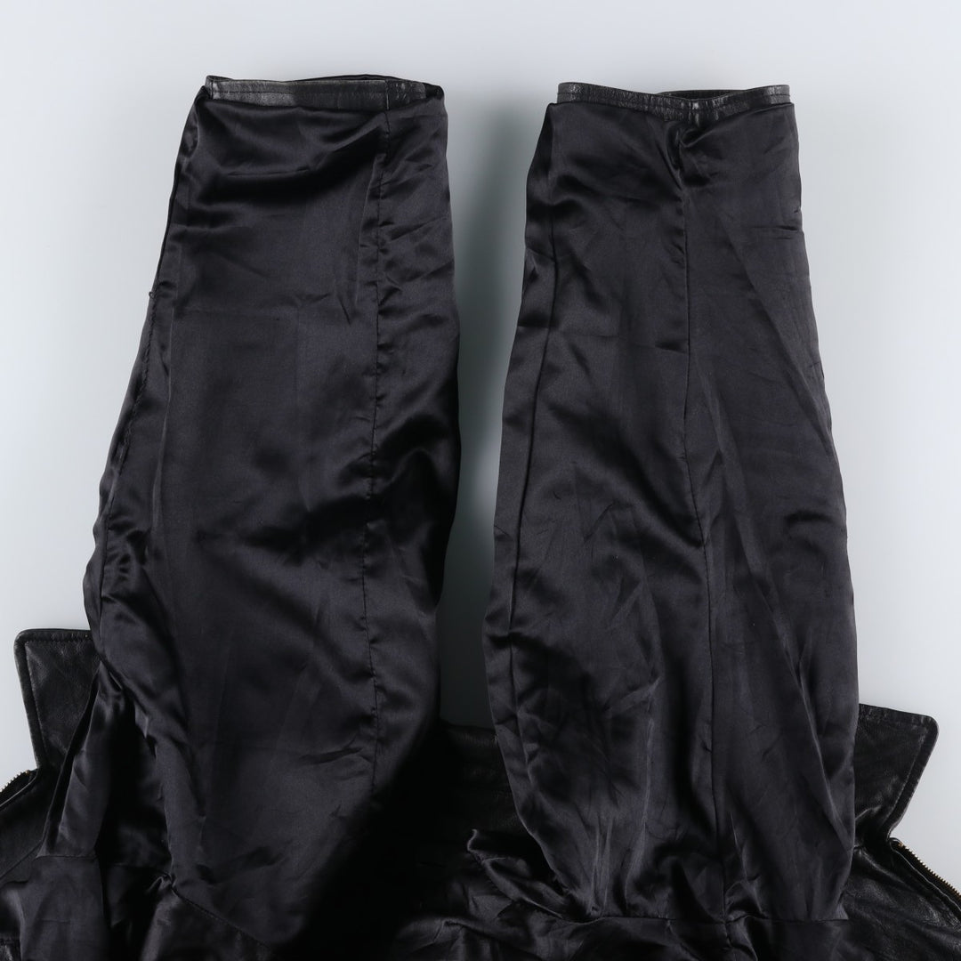 EASTWIND Leather Jacket Men's XXL Genuine Leather Lamb Leather black type Vintage Second Hand