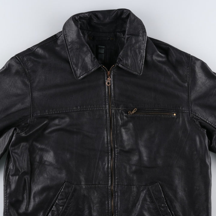 EASTWIND Leather Jacket Men's XXL Genuine Leather Lamb Leather black type Vintage Second Hand