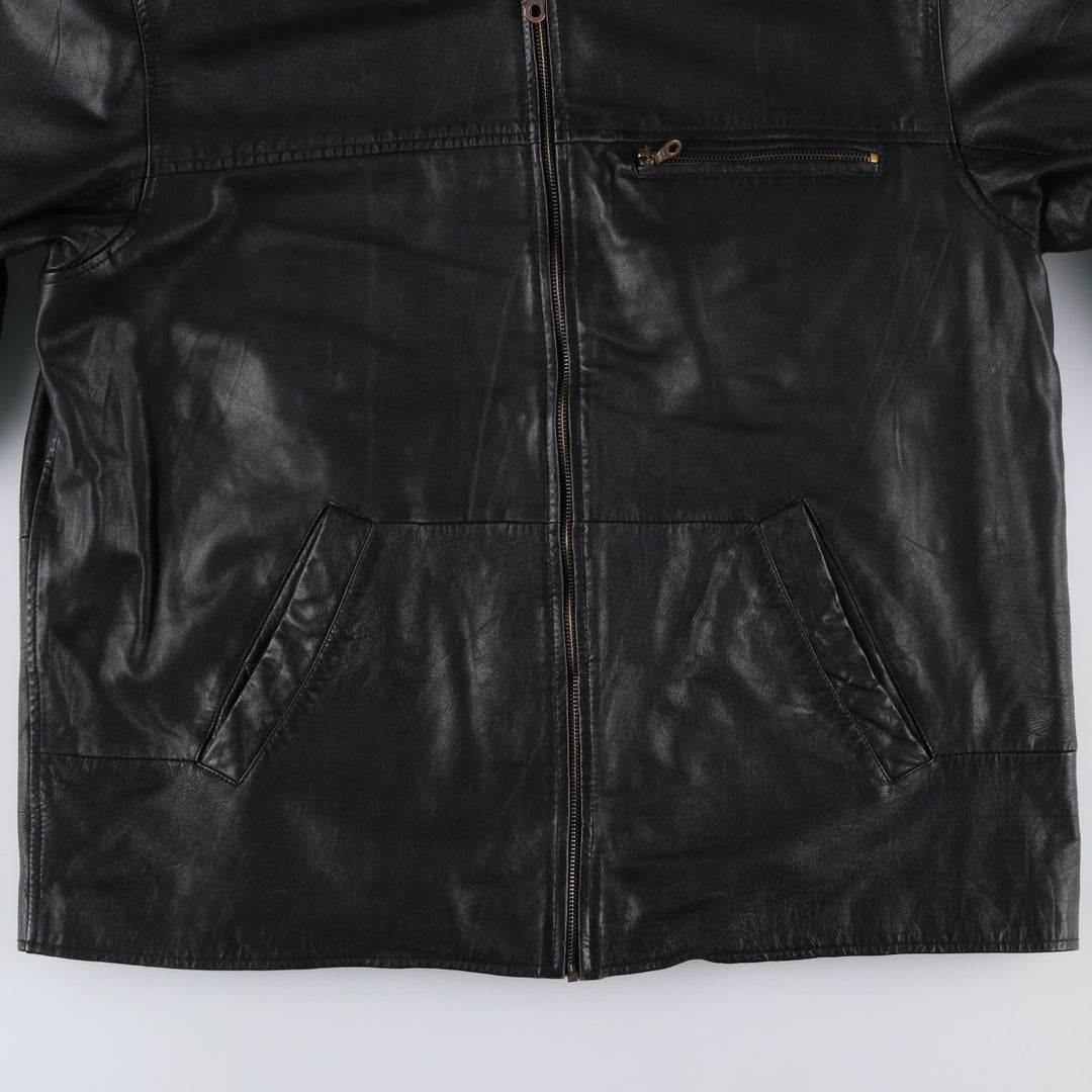 EASTWIND Leather Jacket Men's XXL Genuine Leather Lamb Leather black type Vintage Second Hand