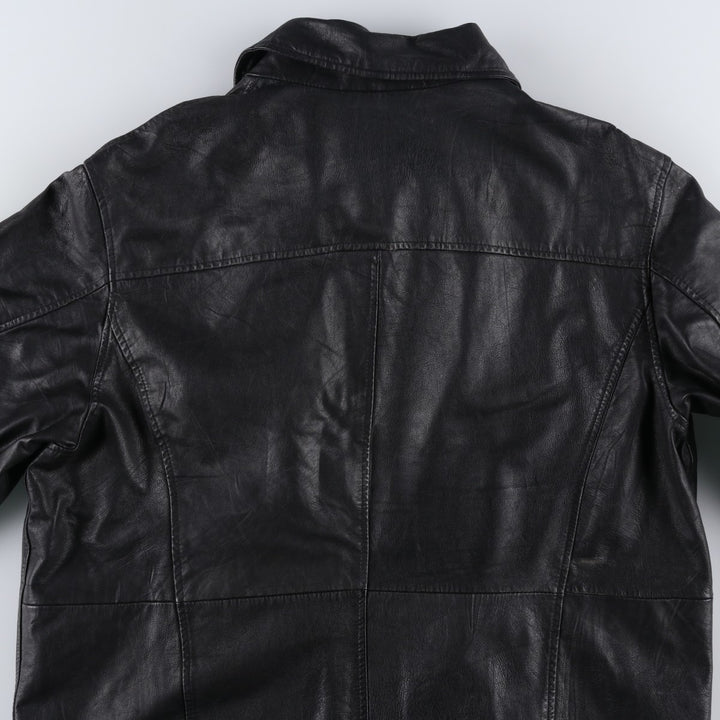 EASTWIND Leather Jacket Men's XXL Genuine Leather Lamb Leather black type Vintage Second Hand