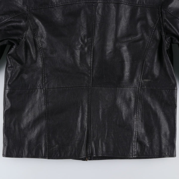 EASTWIND Leather Jacket Men's XXL Genuine Leather Lamb Leather black type Vintage Second Hand