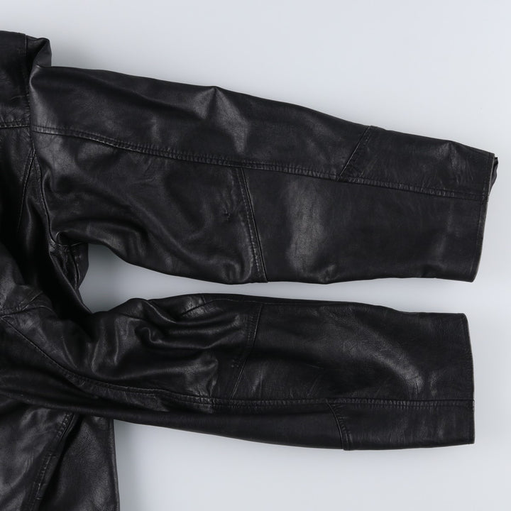 EASTWIND Leather Jacket Men's XXL Genuine Leather Lamb Leather black type Vintage Second Hand