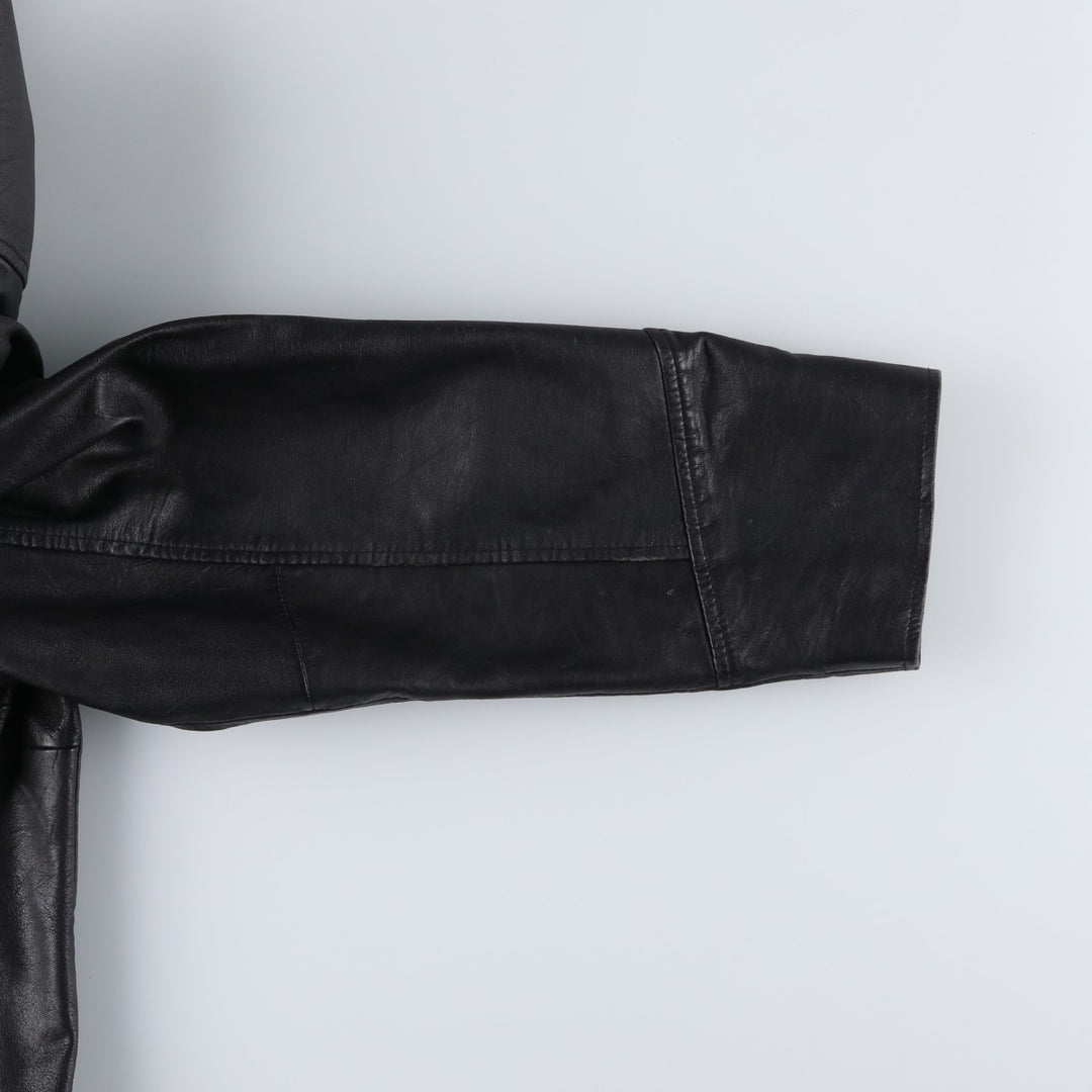 EASTWIND Leather Jacket Men's XXL Genuine Leather Lamb Leather black type Vintage Second Hand