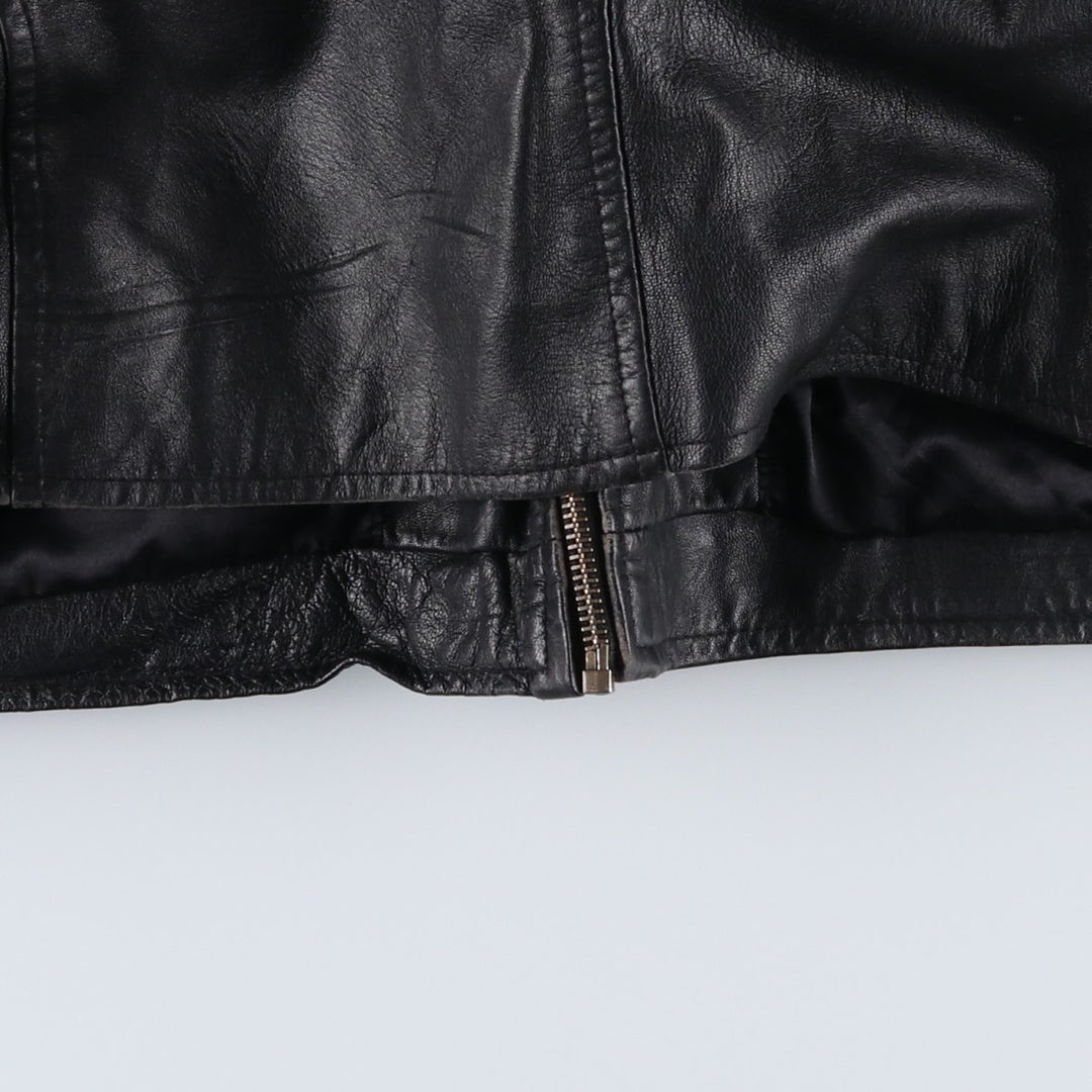 EASTWIND Leather Jacket Men's XXL Genuine Leather Lamb Leather black type Vintage Second Hand