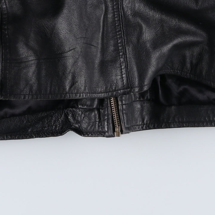 EASTWIND Leather Jacket Men's XXL Genuine Leather Lamb Leather black type Vintage Second Hand