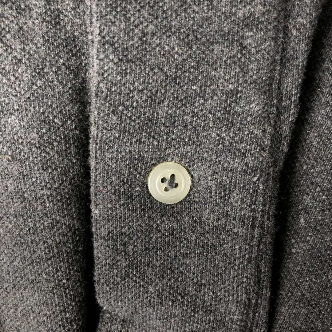 Ralph Lauren POLO by Ralph Lauren long sleeve polo shirt, men's size L cotton gray type Vintage Second Hand