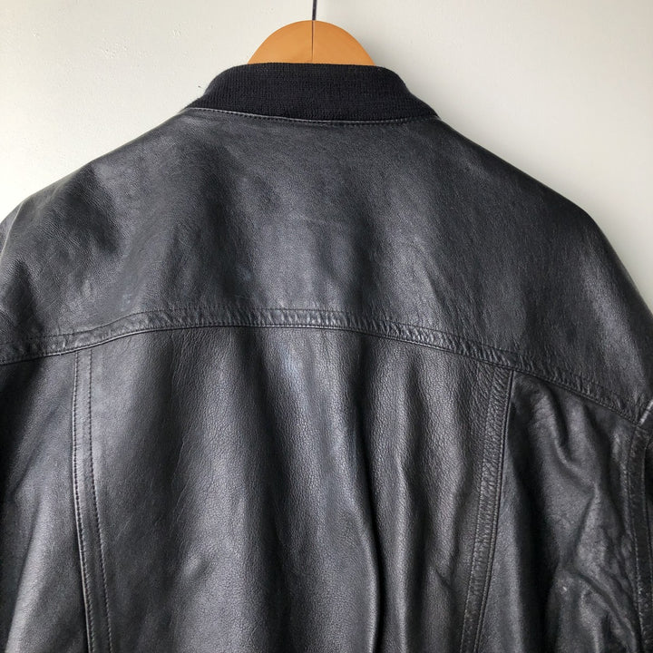 NEW FAST Leather Blouson Men's Size L genuine leather black type Vintage Second Hand