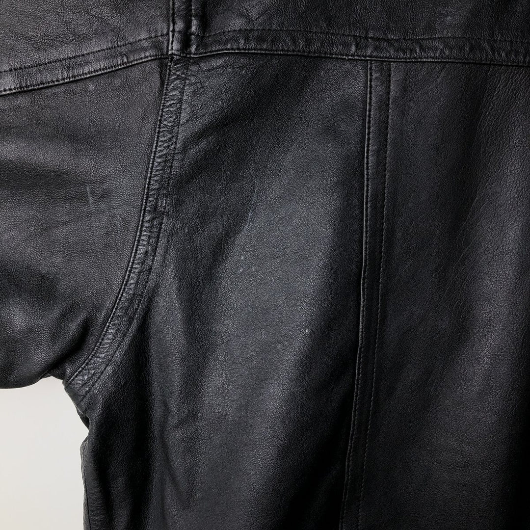 NEW FAST Leather Blouson Men's Size L genuine leather black type Vintage Second Hand