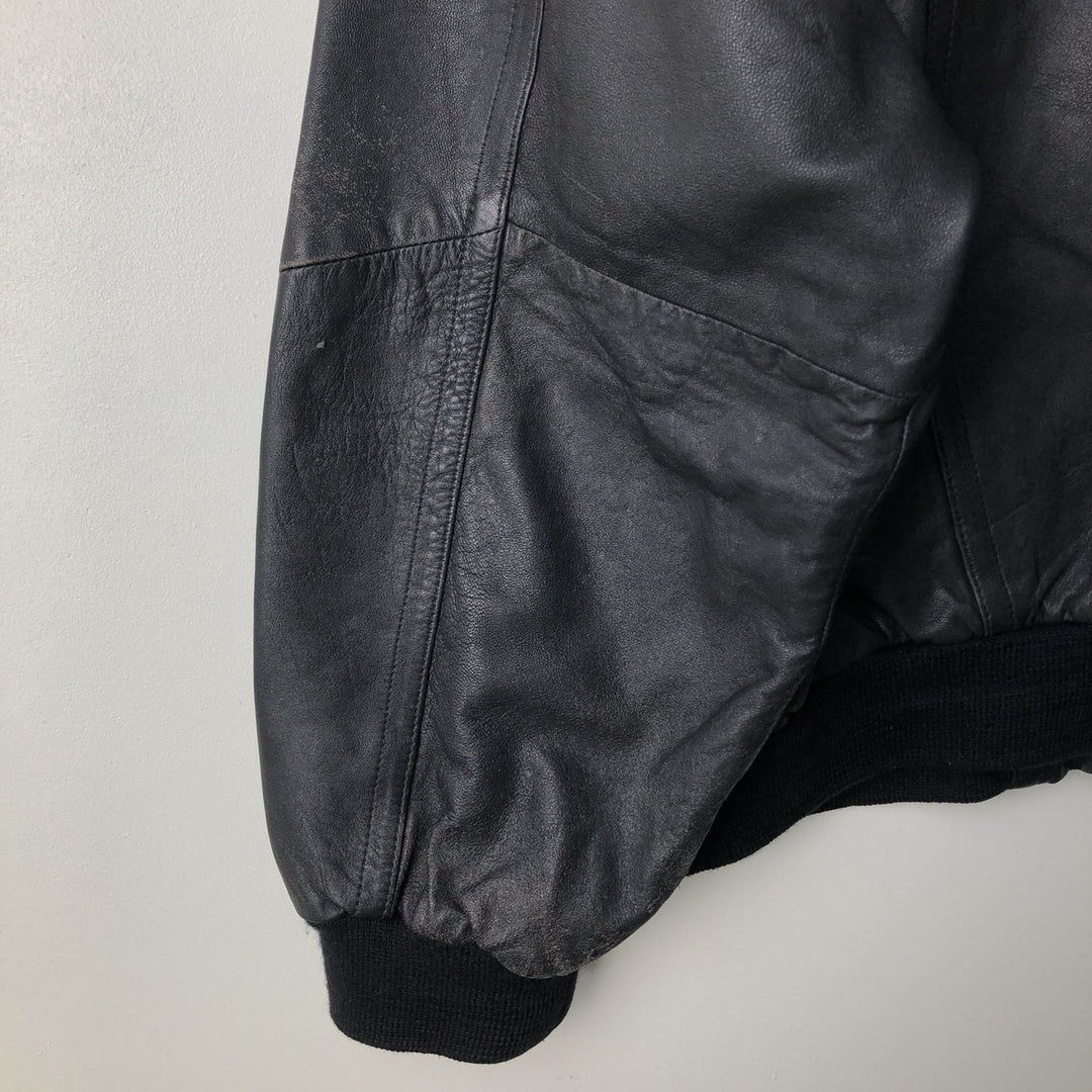 NEW FAST Leather Blouson Men's Size L genuine leather black type Vintage Second Hand
