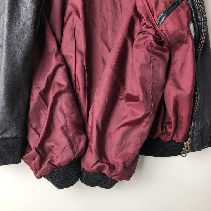 NEW FAST Leather Blouson Men's Size L genuine leather black type Vintage Second Hand