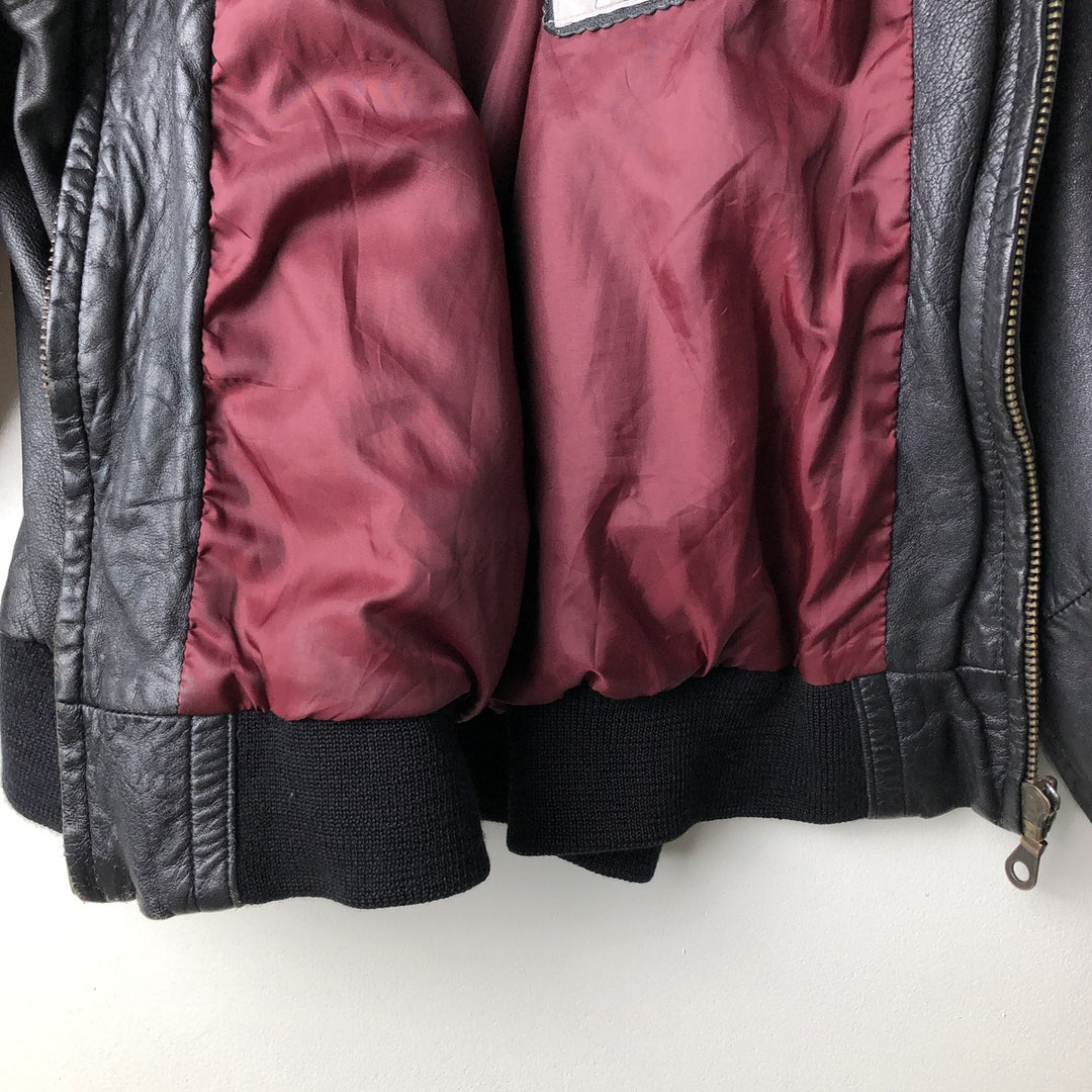 NEW FAST Leather Blouson Men's Size L genuine leather black type Vintage Second Hand