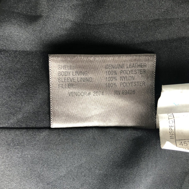 Wilsons Leather Pelle Studio Swing Top Leather Blouson, Men's Size L genuine leather black type Vintage Second Hand