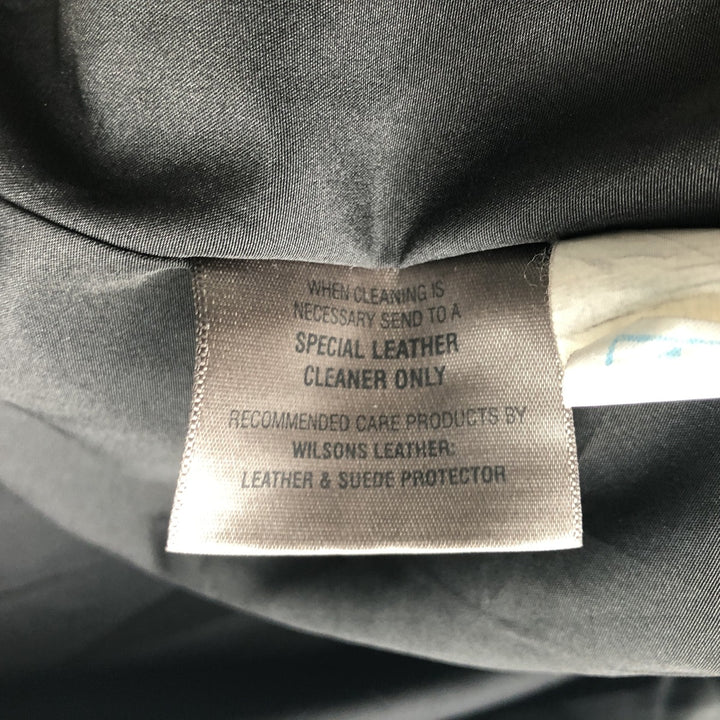 Wilsons Leather Pelle Studio Swing Top Leather Blouson, Men's Size L genuine leather black type Vintage Second Hand