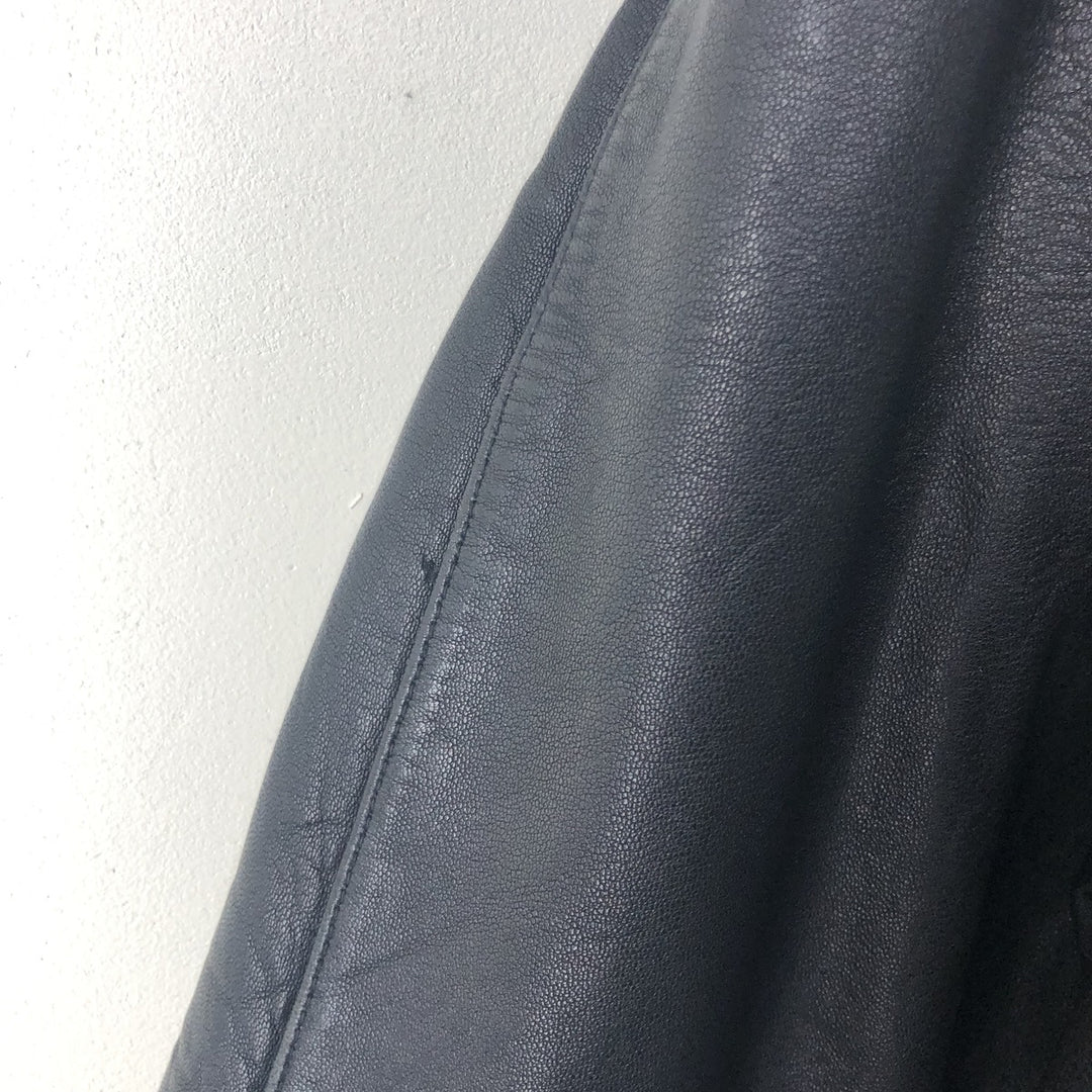 Wilsons Leather Pelle Studio Swing Top Leather Blouson, Men's Size L genuine leather black type Vintage Second Hand