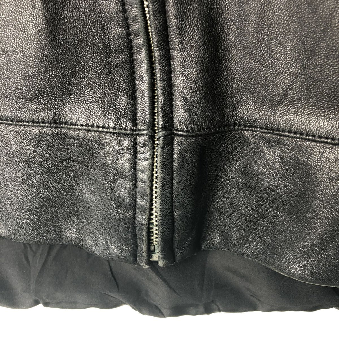 Wilsons Leather Pelle Studio Swing Top Leather Blouson, Men's Size L genuine leather black type Vintage Second Hand