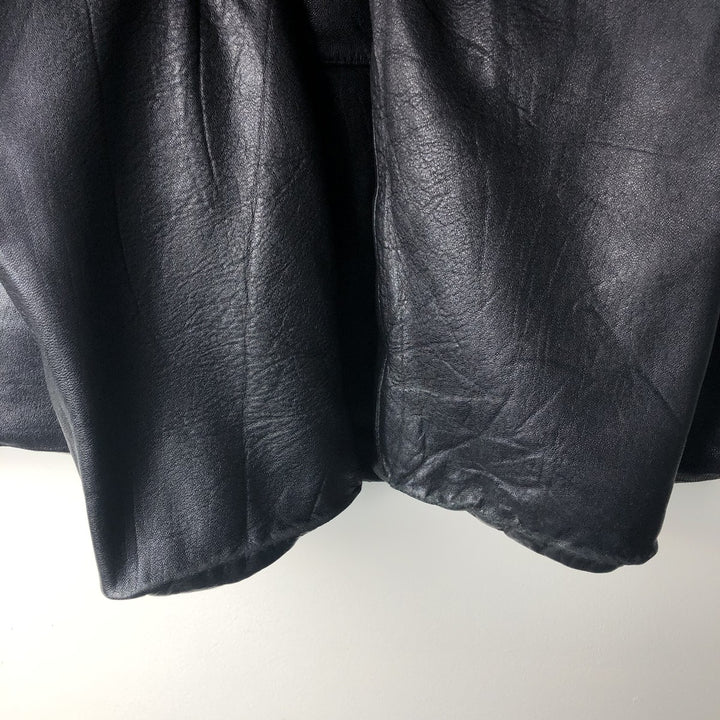 Wilsons Leather Pelle Studio Swing Top Leather Blouson, Men's Size L genuine leather black type Vintage Second Hand