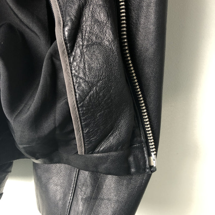 Wilsons Leather Pelle Studio Swing Top Leather Blouson, Men's Size L genuine leather black type Vintage Second Hand