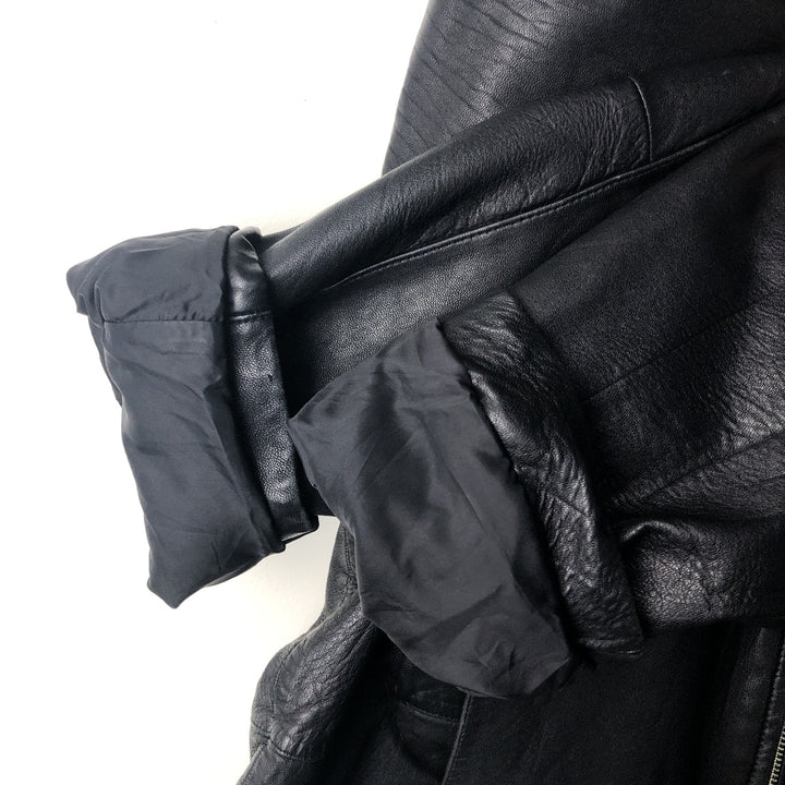 Wilsons Leather Pelle Studio Swing Top Leather Blouson, Men's Size L genuine leather black type Vintage Second Hand